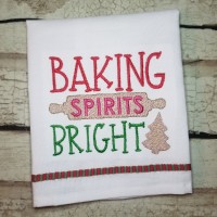 Baking Spirits Bright - Christmas Machine Embroidery Design